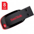 Pen Drive Sandisk 8GB Z50 CRUZER BLADE Preto/Vermelho
